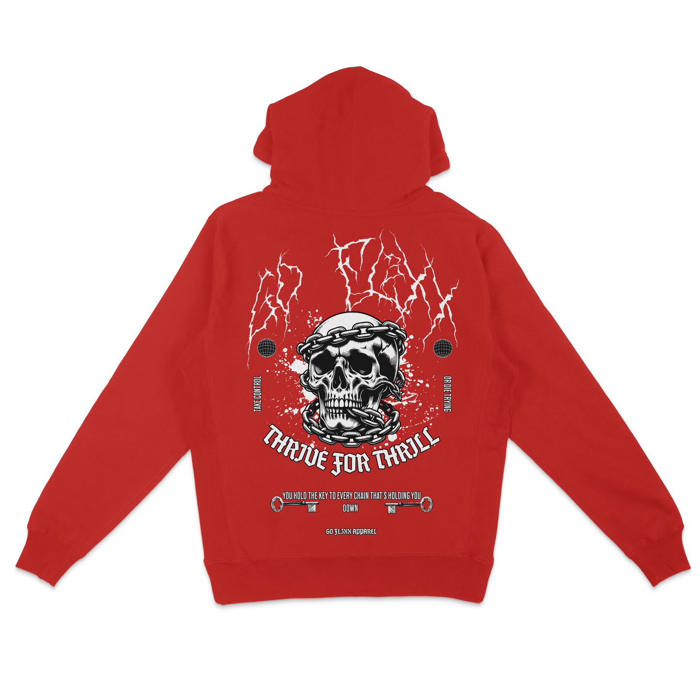 SKULL LOCKED - MIDWEIGHT HOODIE