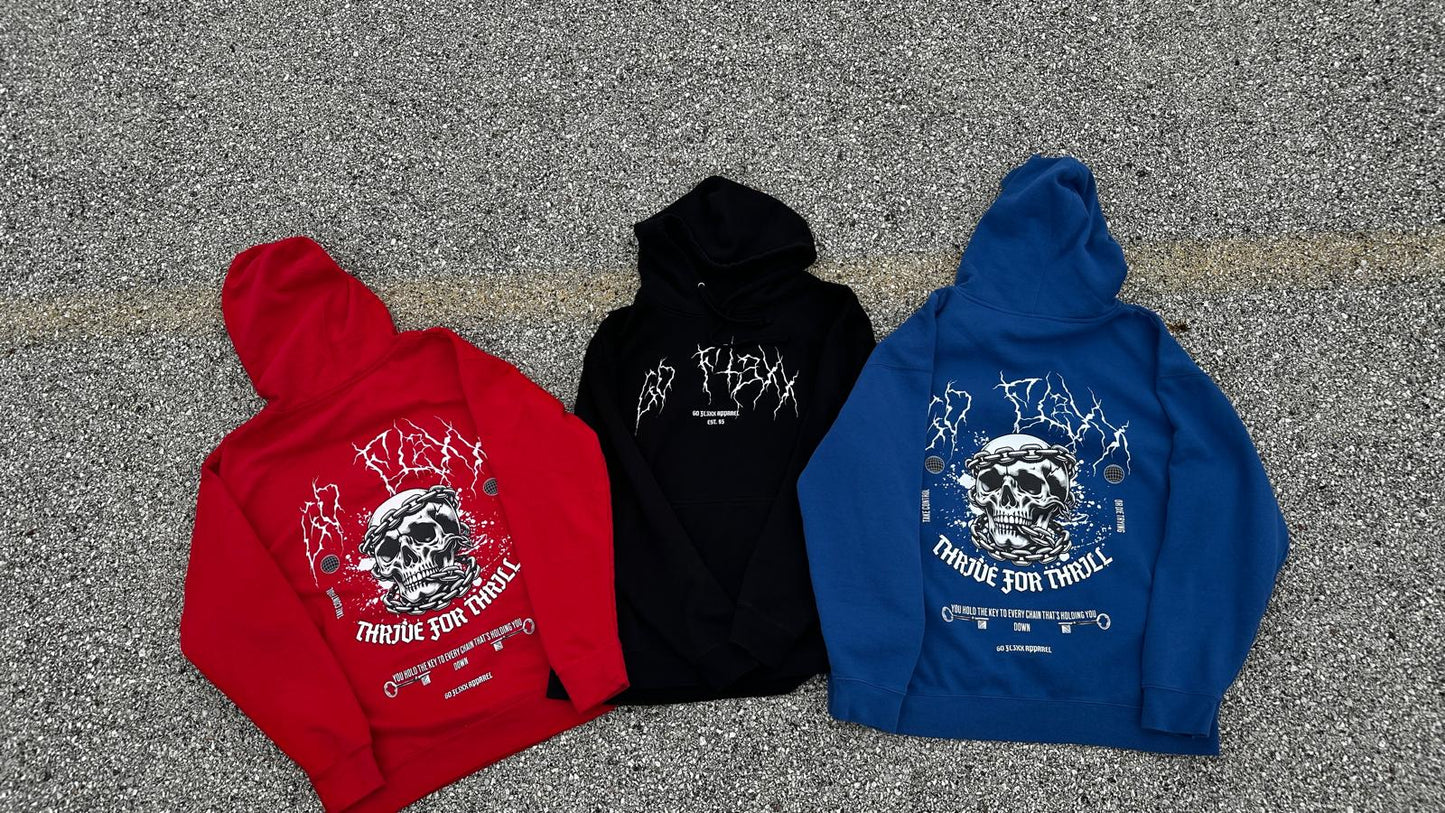 SKULL LOCKED - MIDWEIGHT HOODIE